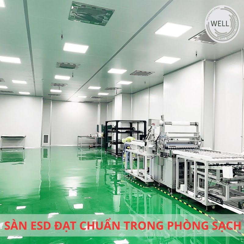 sàn ESD đạt chuẩn LEED WELL